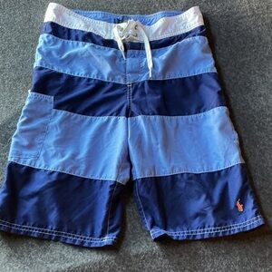 Polo by Ralph Lauren Kids Blue Colorblock Swim Trunks